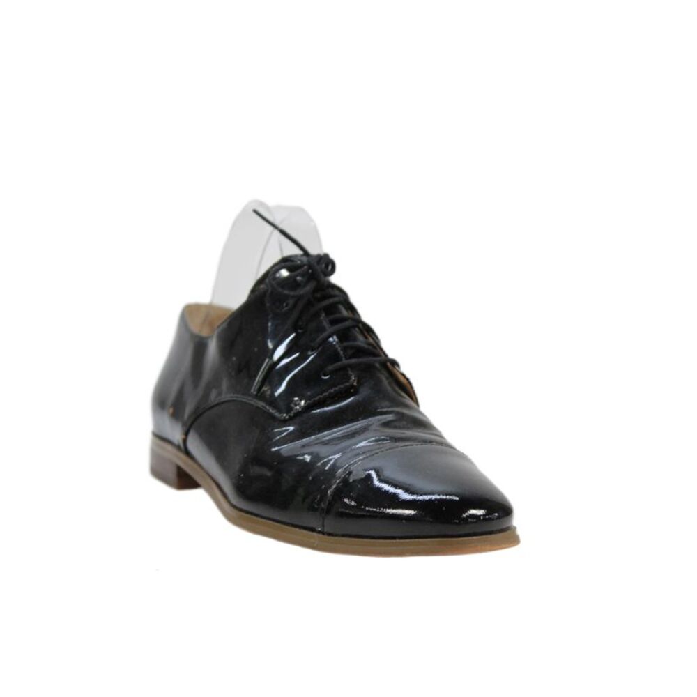 Michael Michael Kors Womens Patent Leather Oxford Flats Black Size 9 Medium